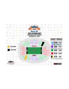 2019 Celebration Bowl Seating Map 5 Year Logo