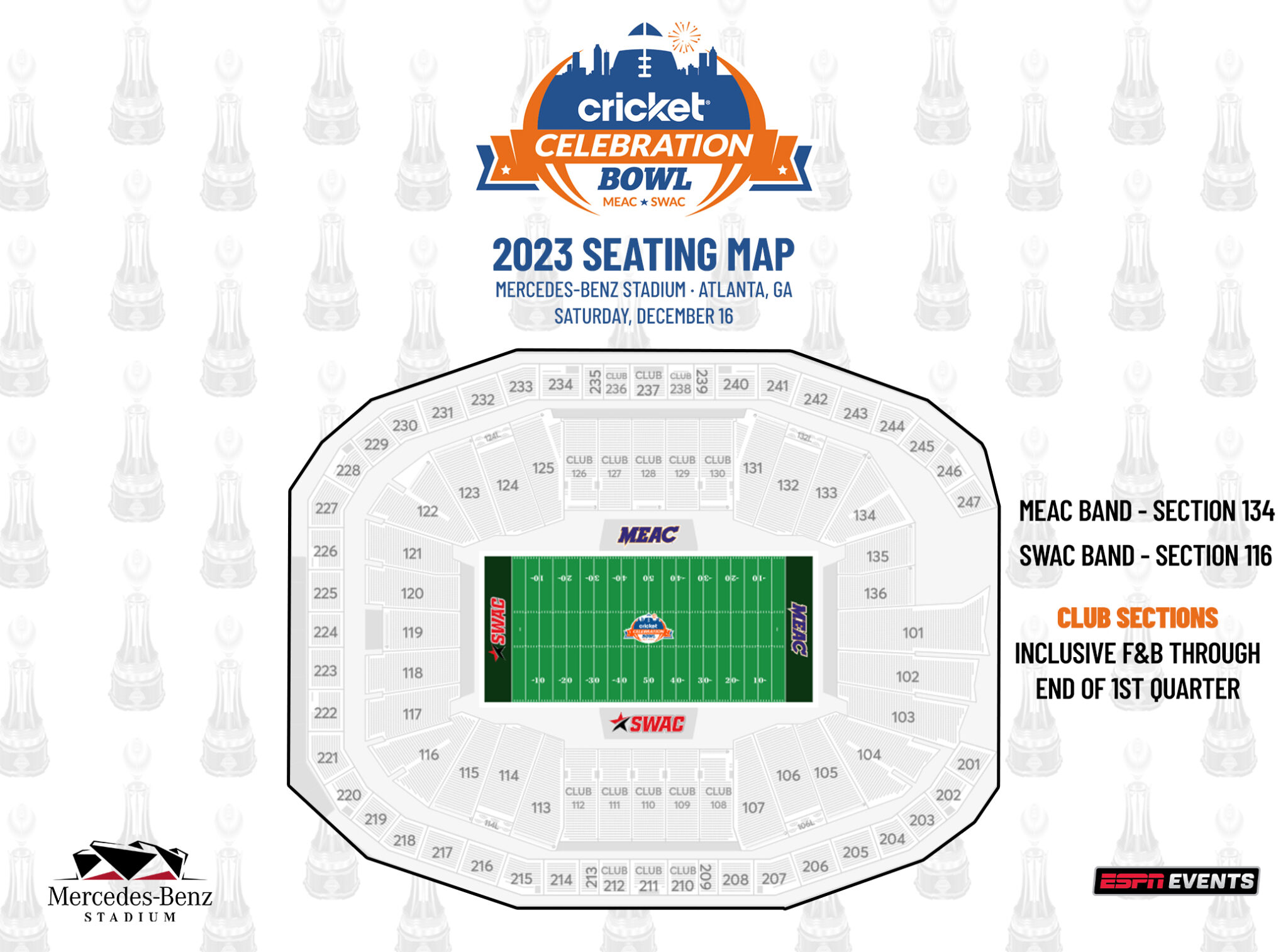 2023 Cricket Celebration Bowl Seating Map 2 Cricket Celebration Bowl
