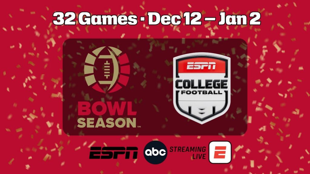 ESPN unveils 32-game college football Bowl Season slate for 2026-27 season